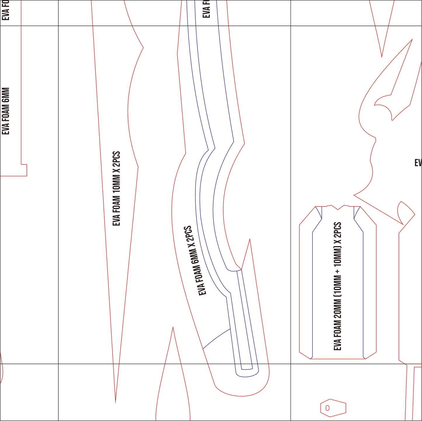 Prop Pattern: Serah Farron Bow from Final Fantasy Cosplay Template Blueprint PDF