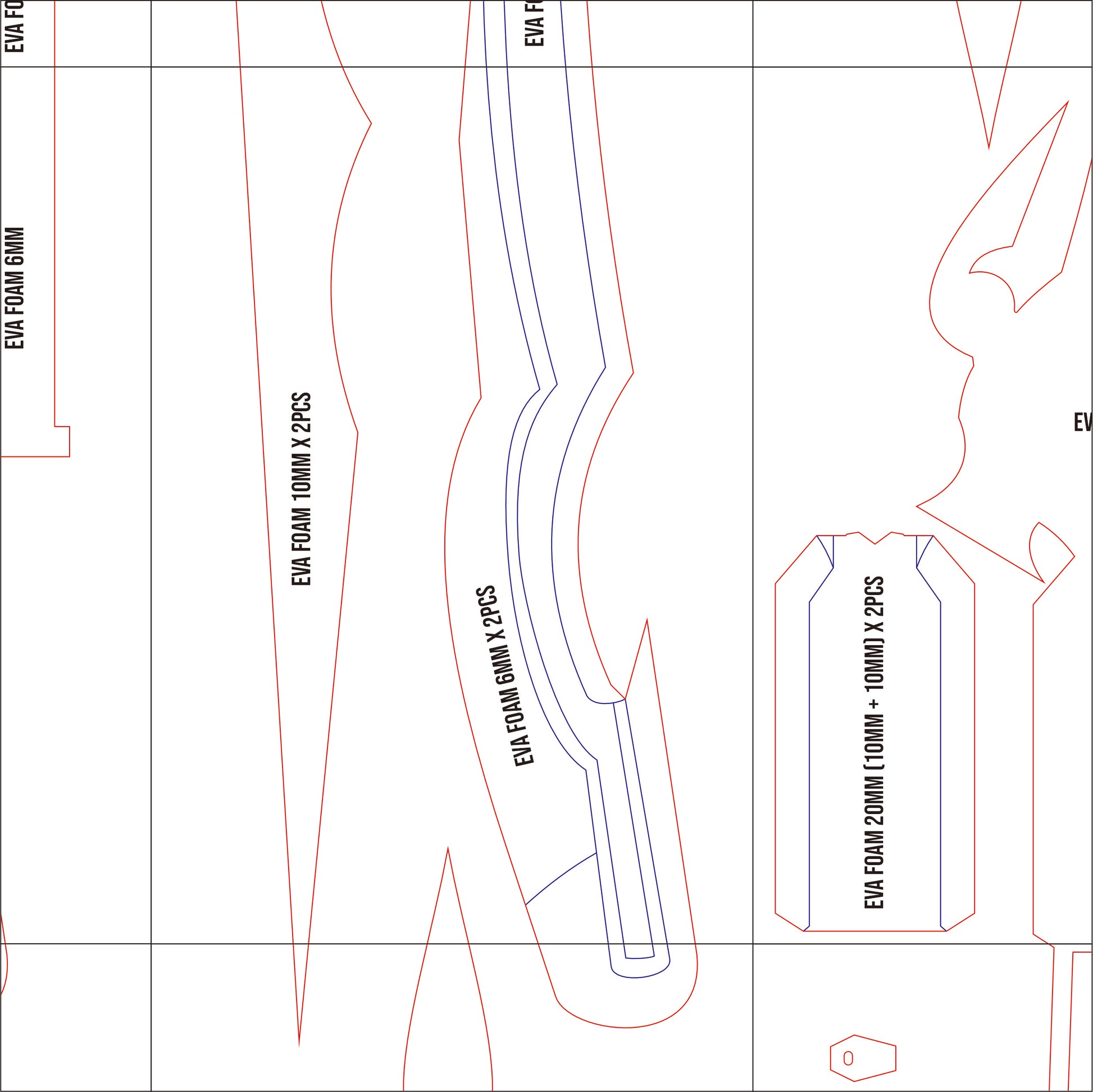 Prop Pattern: Serah Farron Bow from Final Fantasy Cosplay Template Blueprint PDF
