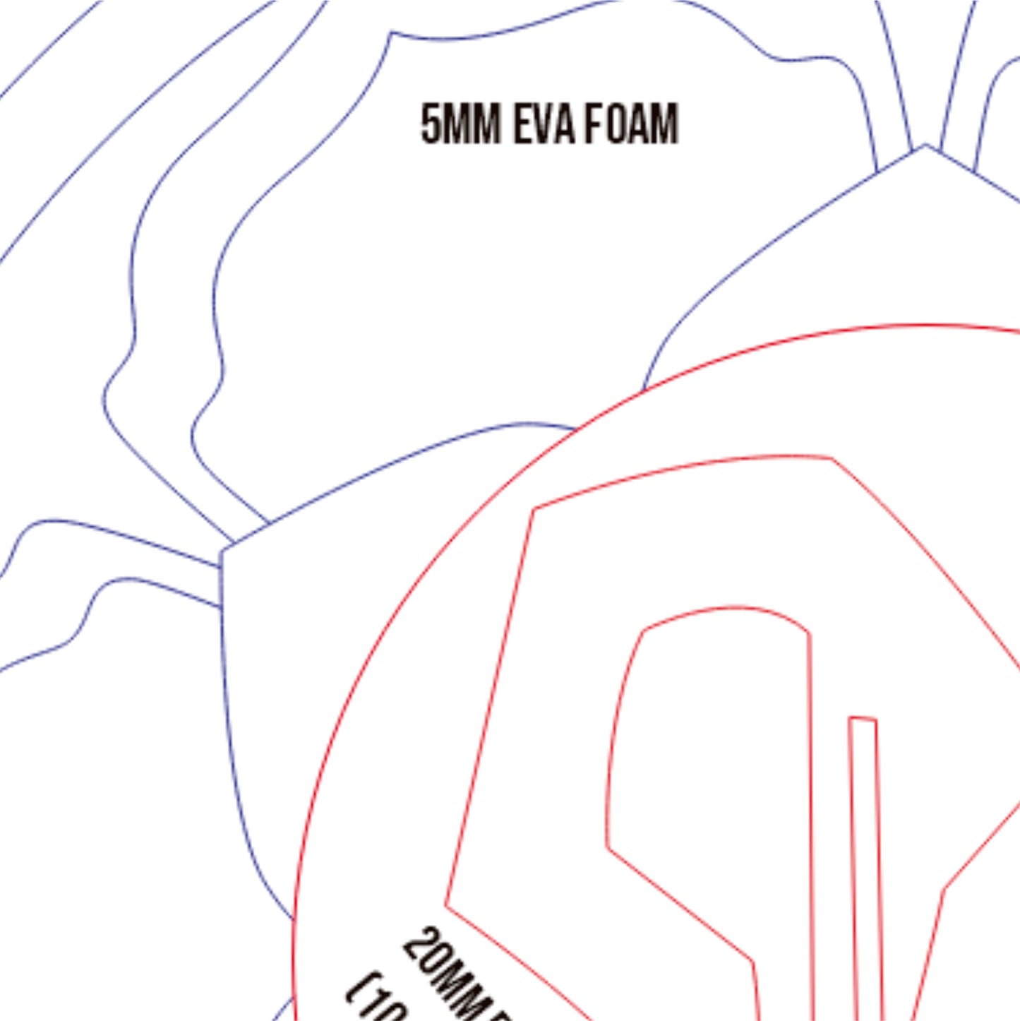 Prop Pattern: Wanderer Hat from Genshin Impact Cosplay Template Blueprint PDF
