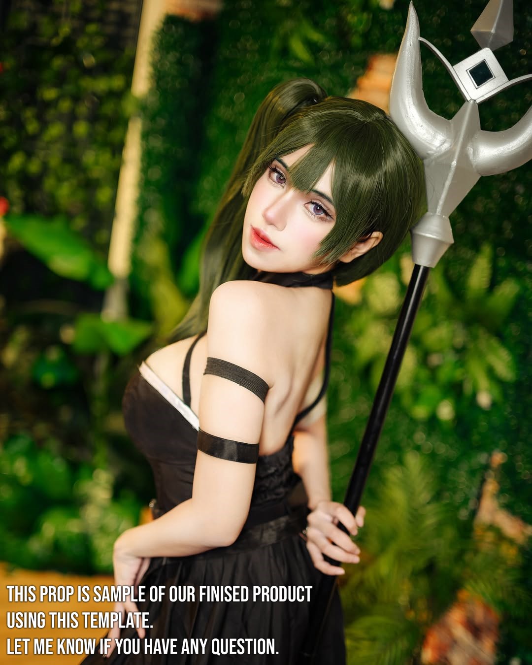 Prop Pattern: Übel Staff from Sousou no Frieren Cosplay Template Blueprint PDF
