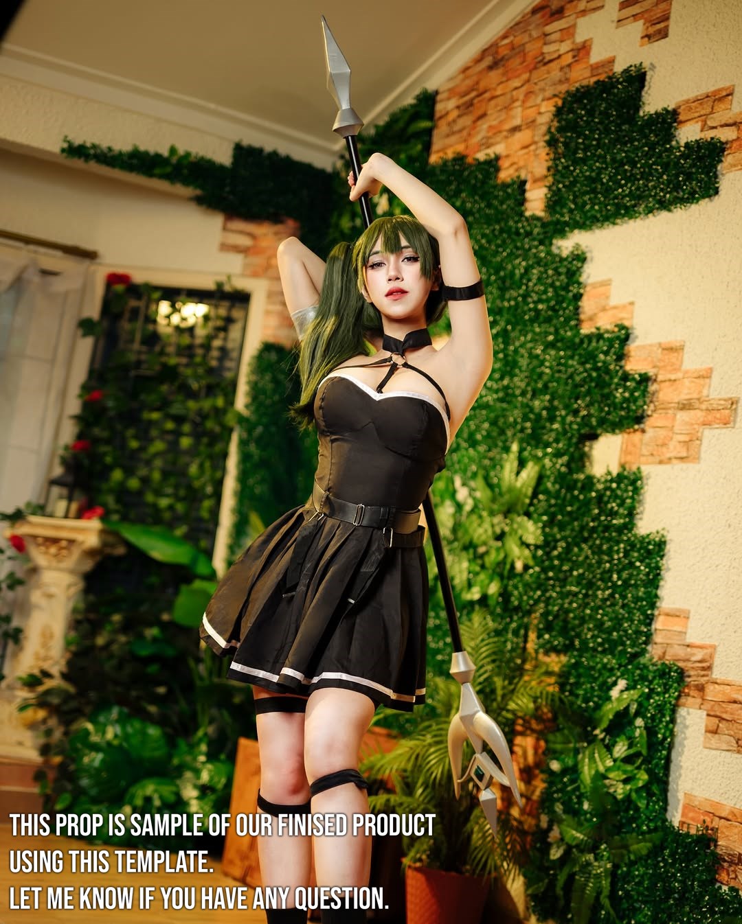 Prop Pattern: Übel Staff from Sousou no Frieren Cosplay Template Blueprint PDF