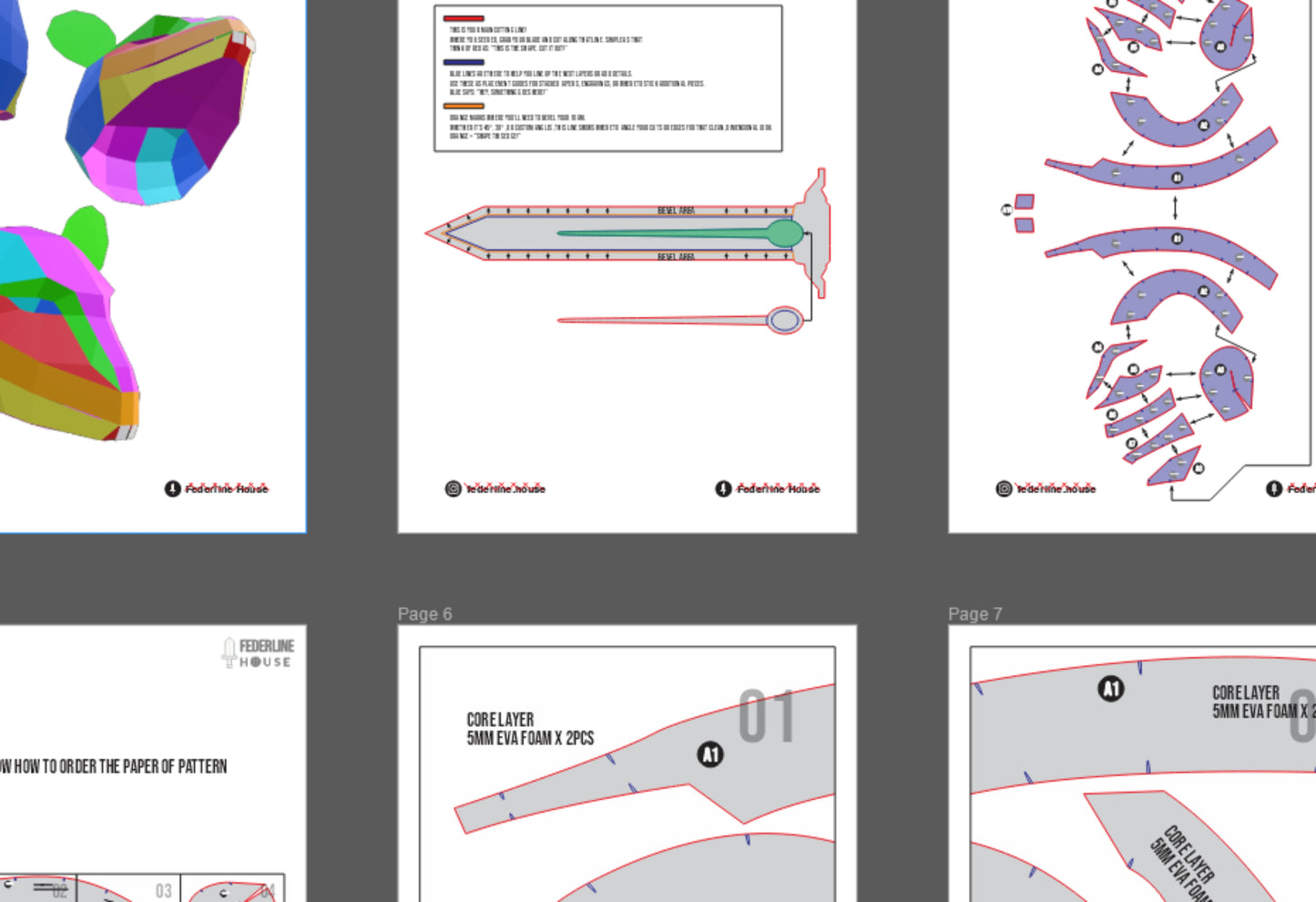 Prop Pattern: Prop Pattern: Rat Head Resizable Cosplay Template Blueprint PDF
