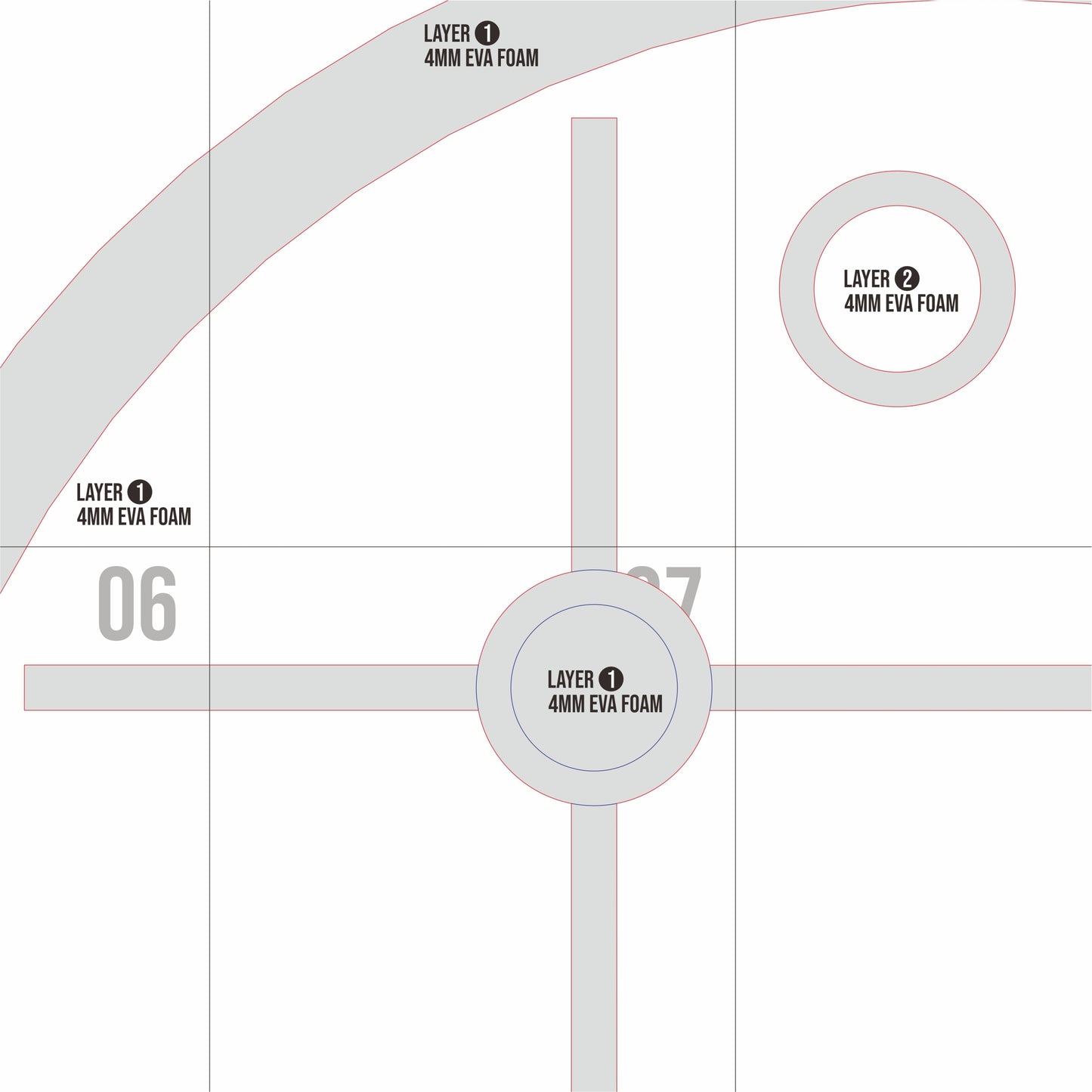 Round Shield Basic Pattern β EVA Foam Shield Template for Cosplay DIY Costume Builds