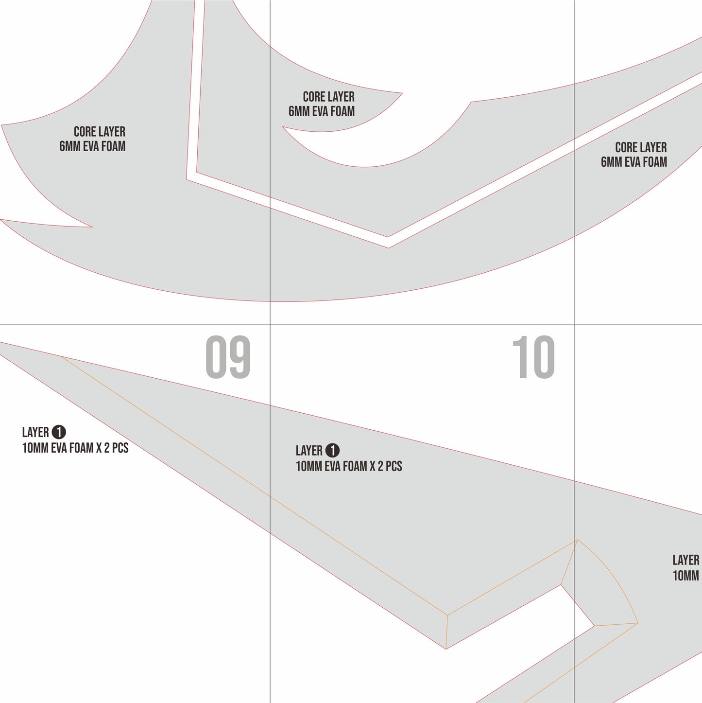 Scielson – Sciel Scythe Prop Pattern Template – EVA Foam Pattern for Cosplay & DIY Builds Inspired by Clair Obscur: Expedition 33