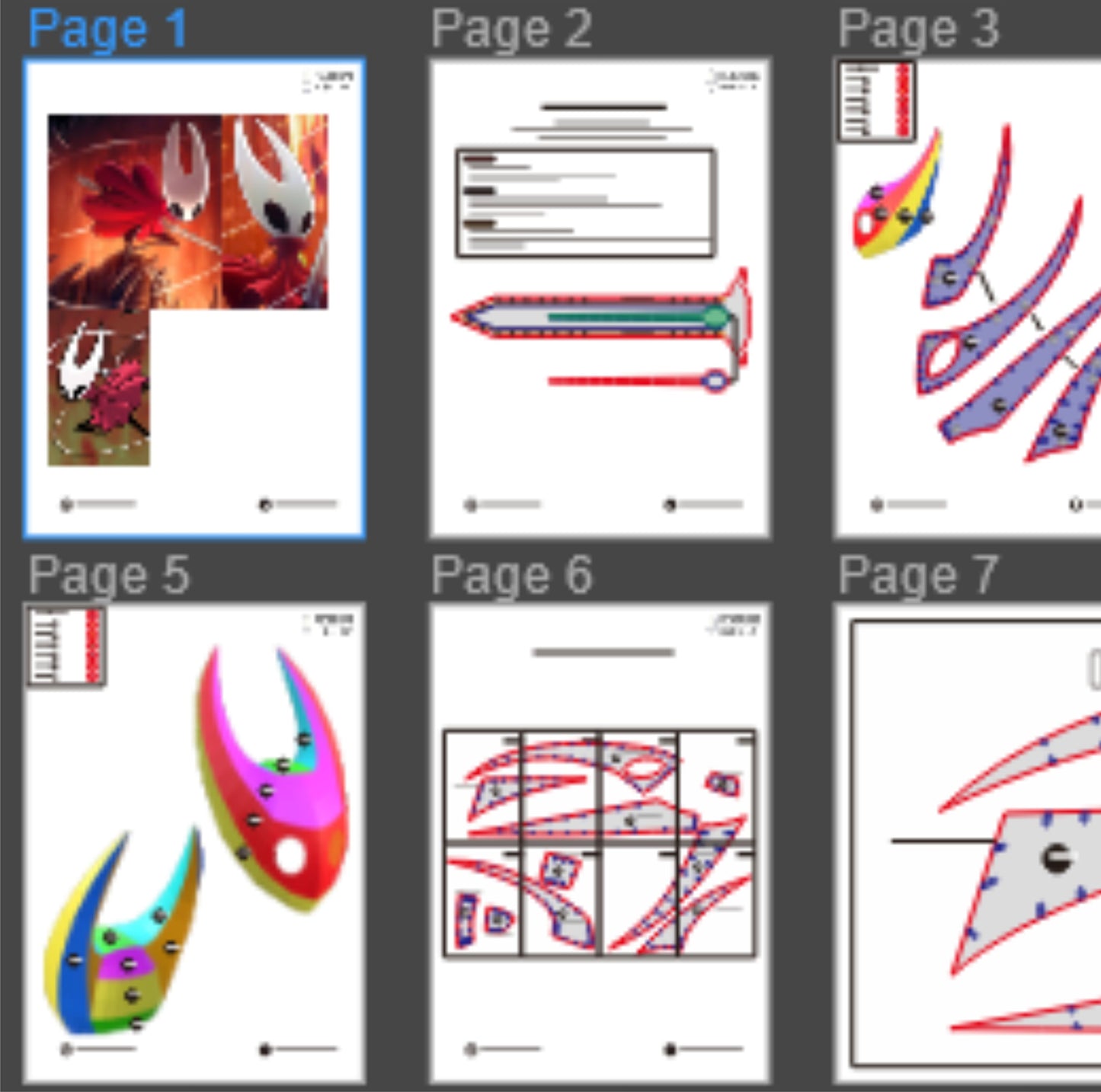 Template + Video: Hornet (Silksong) Helmet Mask – EVA Foam Pattern Inspired by Hollow Knight - You Can Change The Eye - Instruction Included