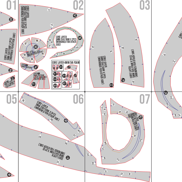 Simple Derpy Tiger Helmet Prop Pattern Template β EVA Foam Pattern for Cosplay & DIY Builds Inspired by Kpop Demons Hunter