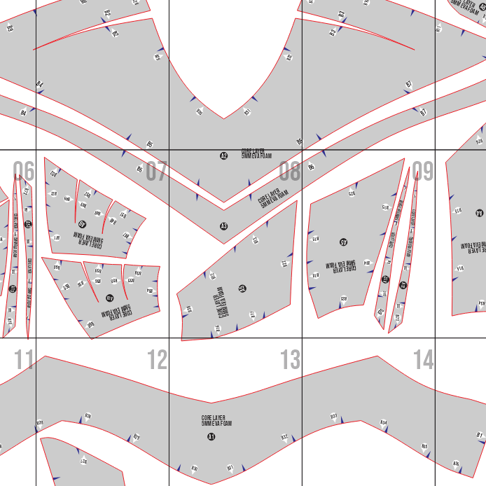 Sorcerer Supreme Shoulder Armor Basic Pattern Template – EVA Foam Pattern for Cosplay & DIY Builds