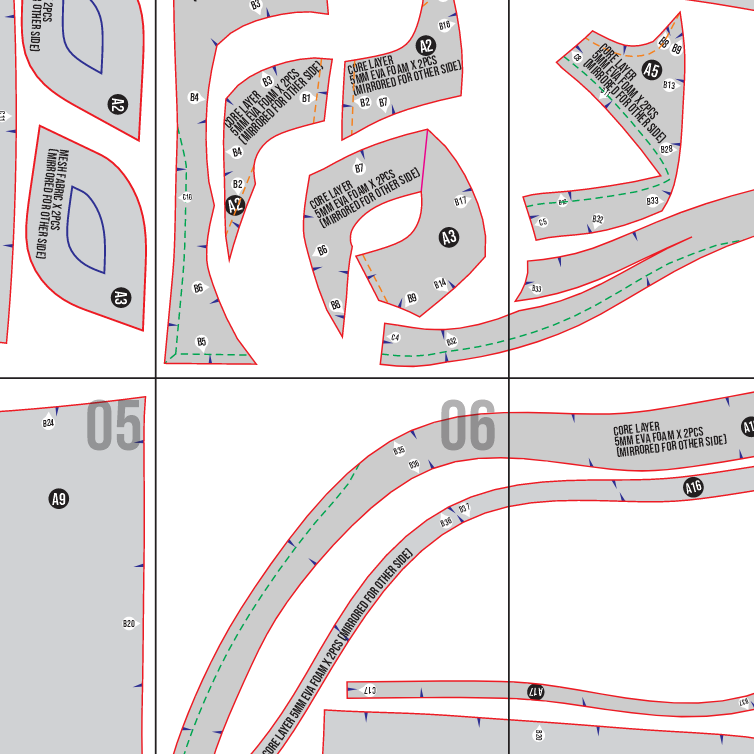 Tengen Mask Prop Pattern Template – EVA Foam Pattern for Cosplay & DIY Builds Inspired by Jujutsu Kaisen