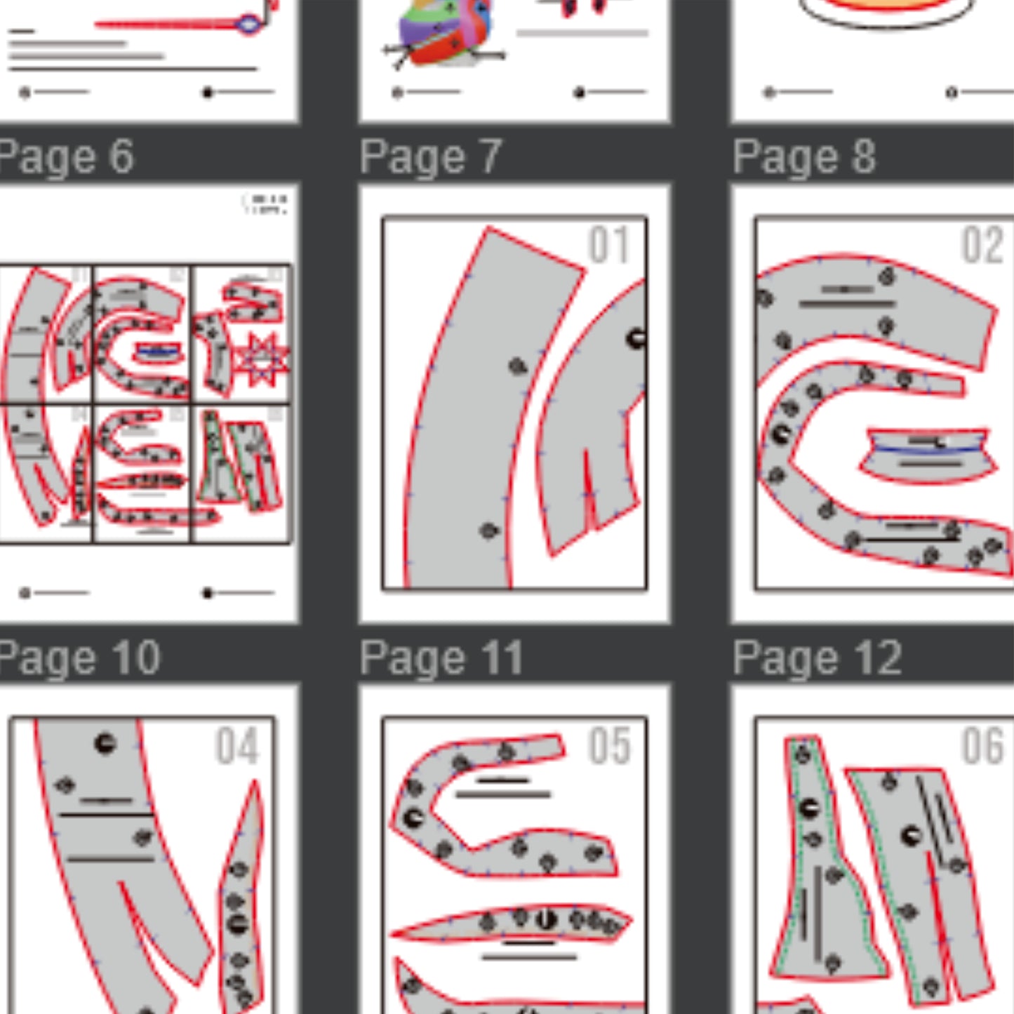 The Grinch Helmet Prop Pattern Template – EVA Foam Pattern for Cosplay & DIY Builds Inspired by The Grinch