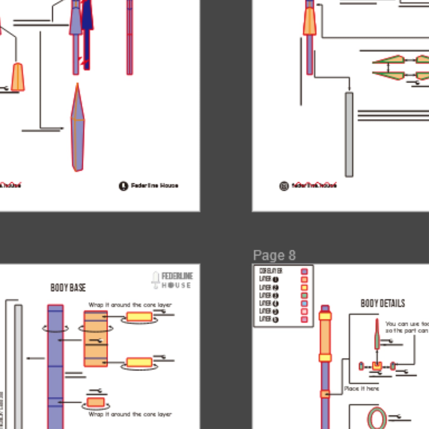 Tsav Weapon Prop Pattern Template – EVA Foam Pattern for Cosplay and DIY Builds Inspired by Sentenced to Be a Hero Anime
