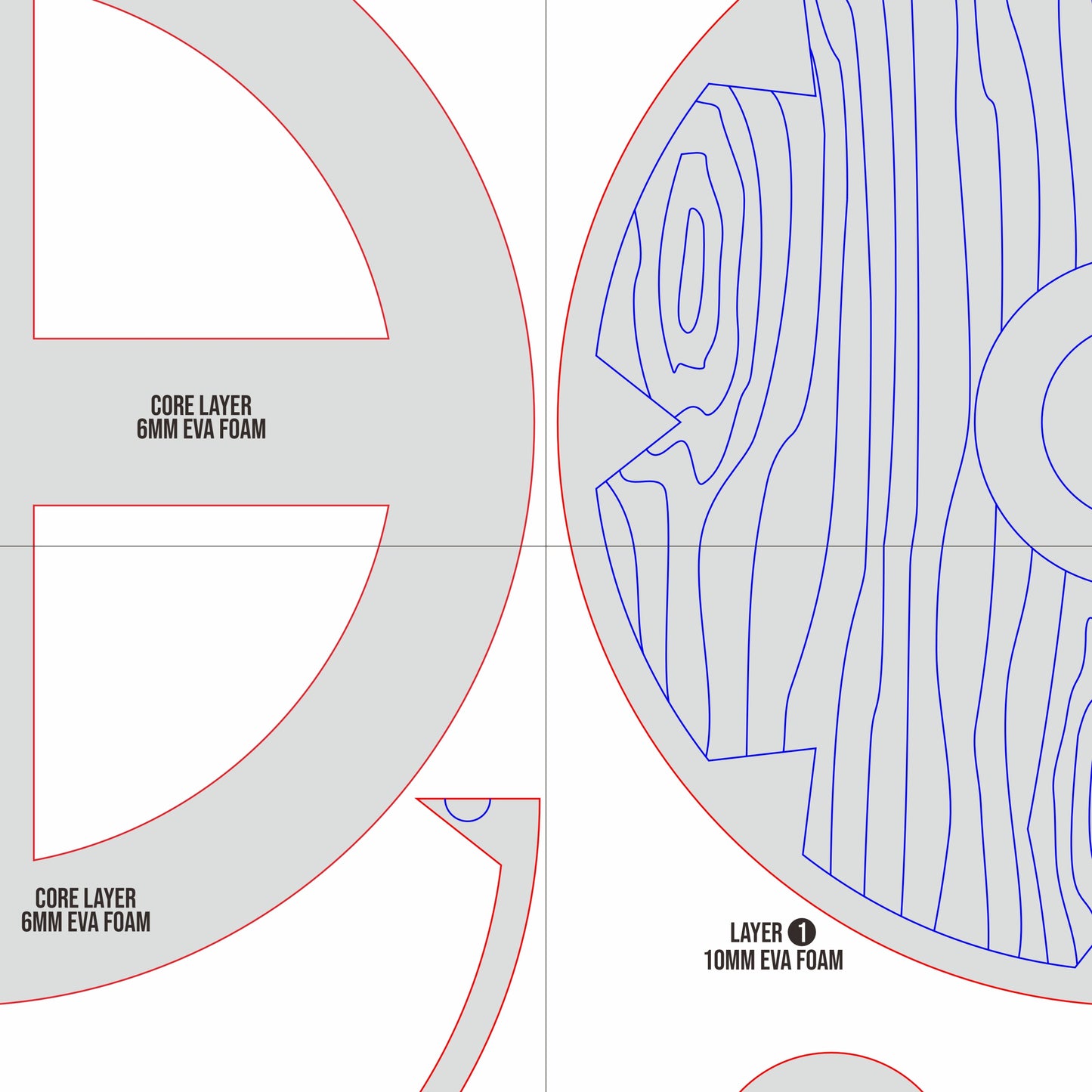 Viking Shield Basic Pattern β EVA Foam Shield Template for Cosplay & DIY Costume Builds