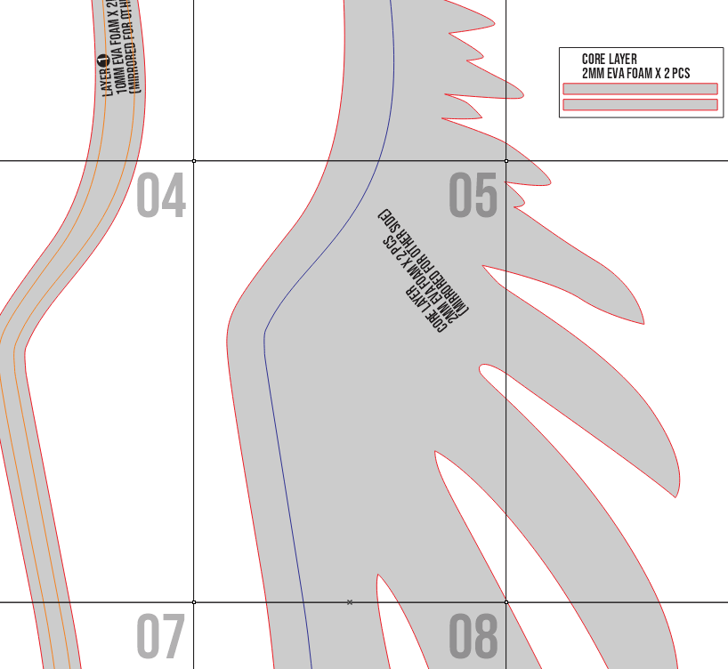 Ultimate Madoka Wing Prop Pattern Template – EVA Foam Pattern for Cosplay and DIY Builds Inspired by Puella Magi Madoka Magica Anime