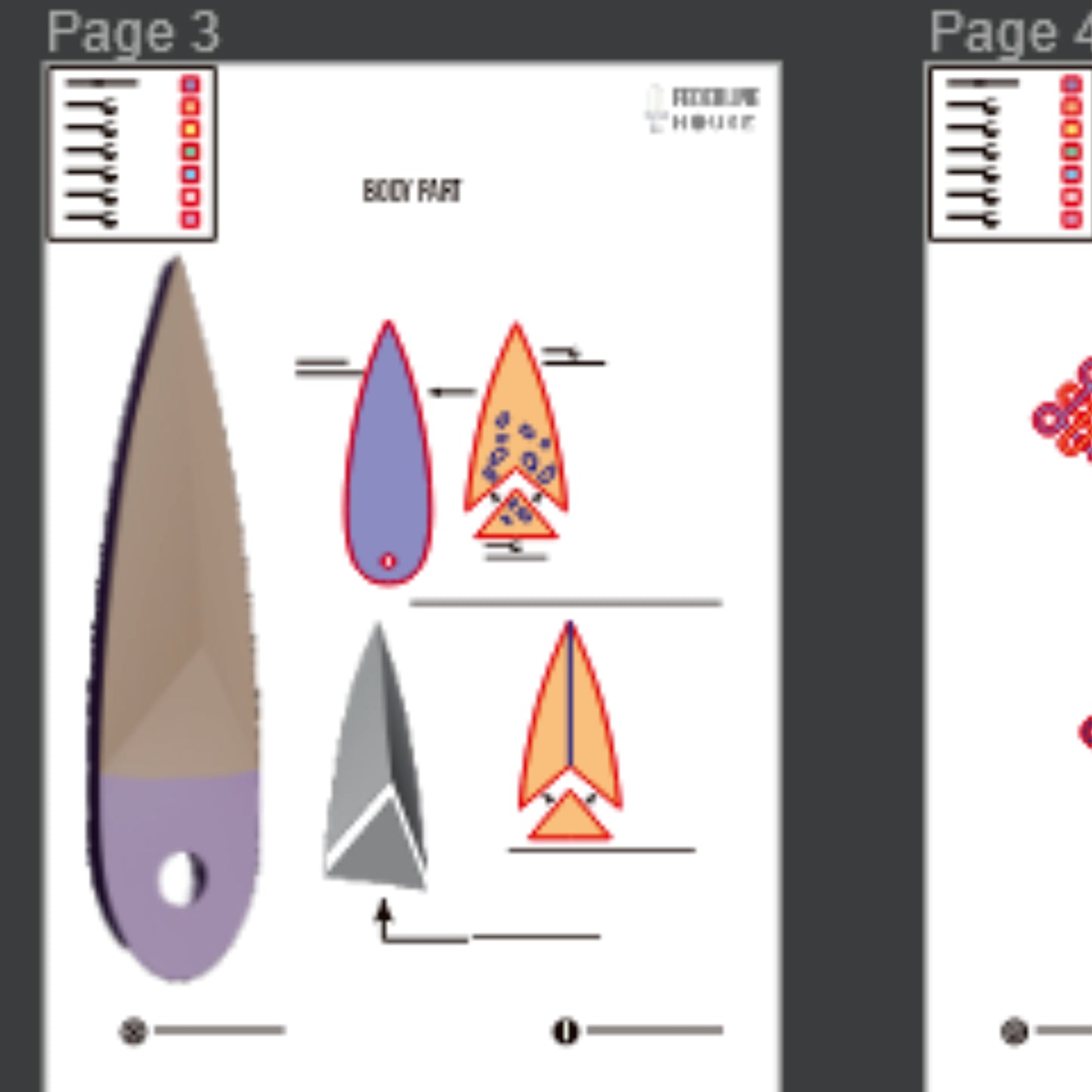 Prop Pattern: Zoey Knives from Kpop Demons Hunter Cosplay Template Blueprint PDF