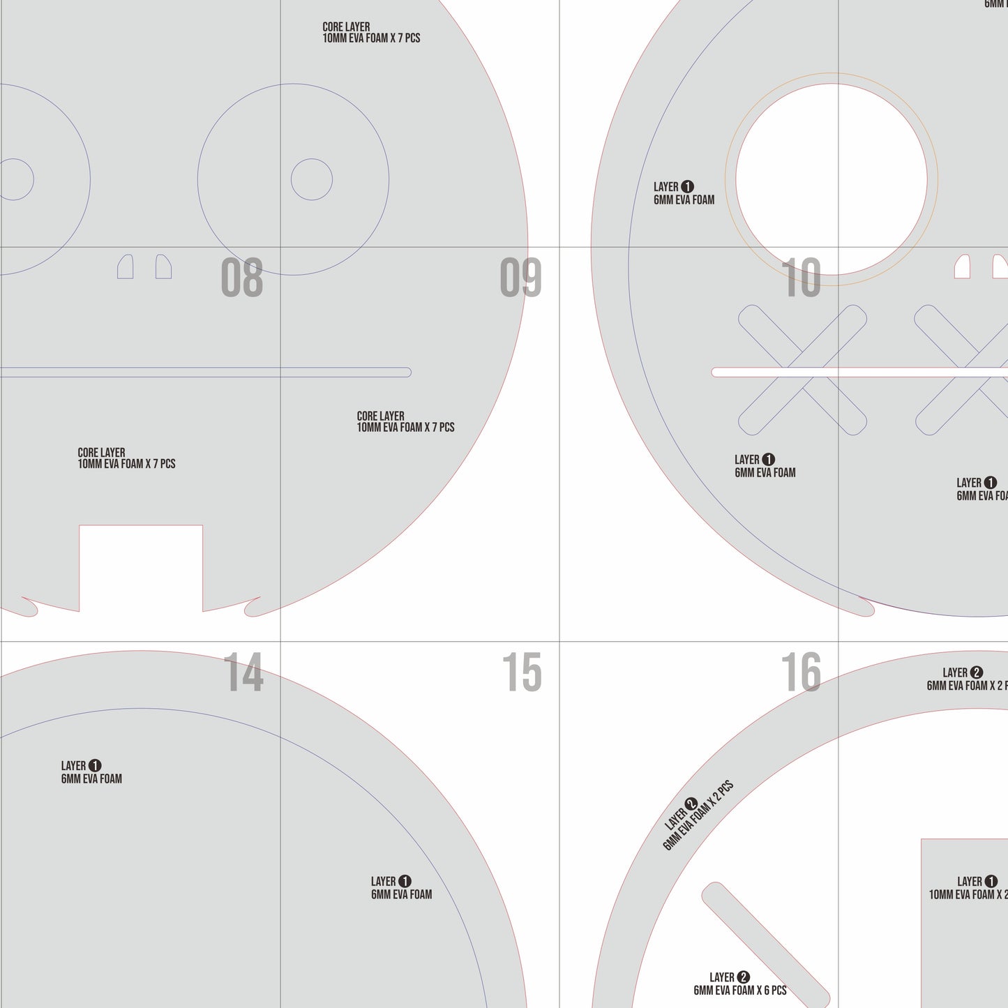 A.B.A Paracelsus Key & Headband Prop Pattern – EVA Foam Template Inspired by Guilty Gear Cosplay