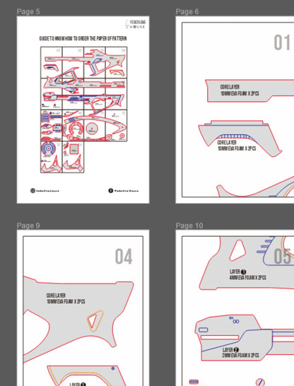 Prop Pattern: Ada Wong Crossbow from Nikke for Cosplay Template Blueprint PDF