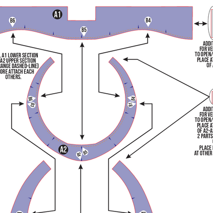 Adventurer Armor Collar Basic Pattern Template – EVA Foam Cosplay PDF for DIY Armor