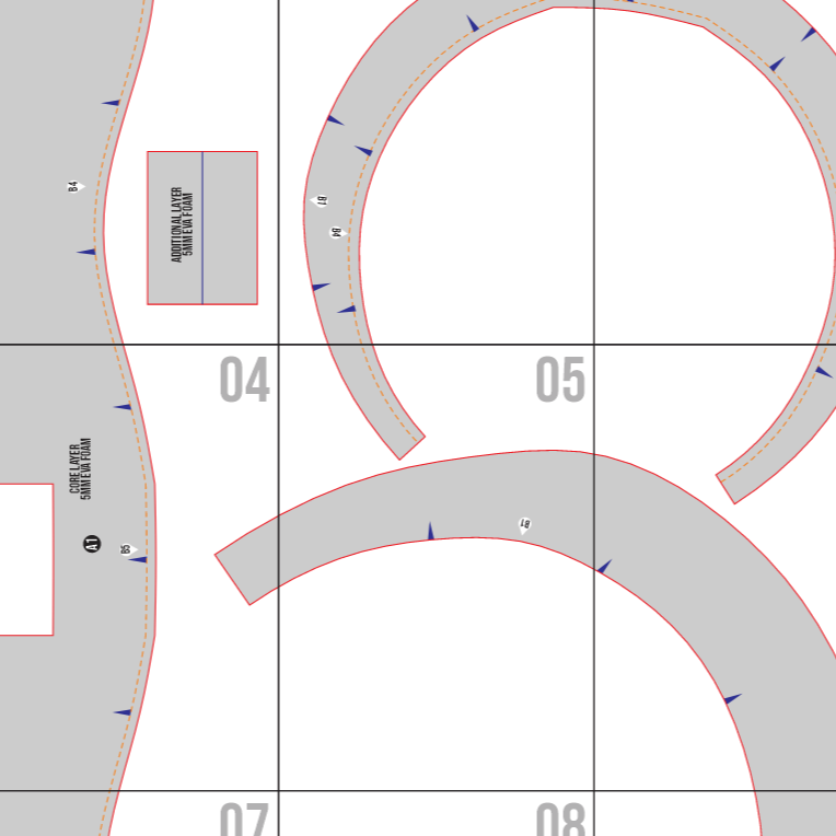 Adventurer Armor Collar Basic Pattern Template – EVA Foam Cosplay PDF for DIY Armor