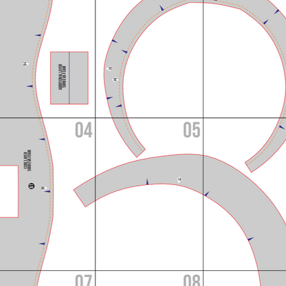 Adventurer Armor Collar Basic Pattern Template – EVA Foam Cosplay PDF for DIY Armor