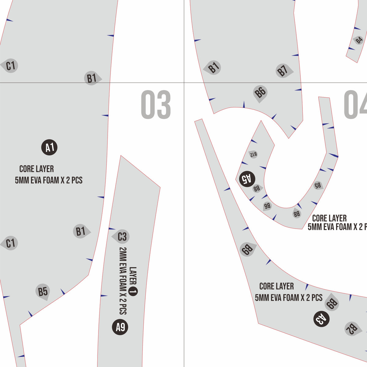 Agamemnon Fullset Armor & Helmet Prop Pattern Template – EVA Foam Pattern for Cosplay and DIY Builds Inspired by The Odyssey