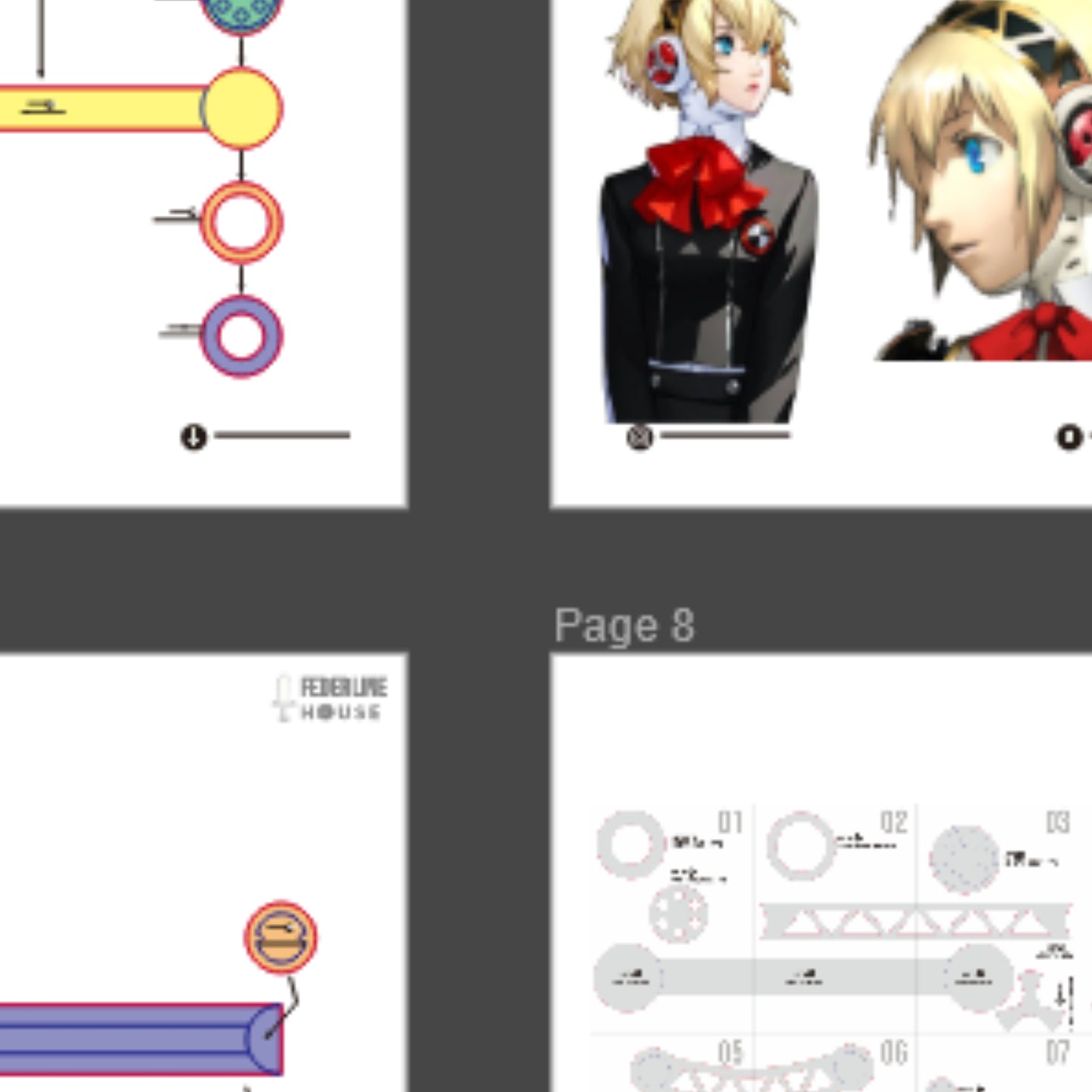 Aigis Gear Accessories Prop Pattern (Headphone Arm Thigh Armor) – EVA Foam Cosplay PDF Inspired by Persona 3 (Reload)