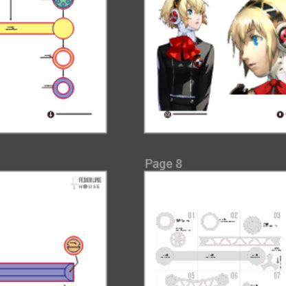 Aigis Gear Accessories Prop Pattern (Headphone Arm Thigh Armor) – EVA Foam Cosplay PDF Inspired by Persona 3 (Reload)