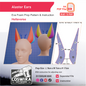 Alastor Ears Prop Pattern Template – EVA Foam Pattern for Cosplay and DIY Builds Inspired by Hellaverse