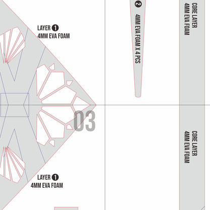 Avatar Suki's Headband Prop Pattern Template – EVA Foam Pattern for Cosplay & DIY Builds Inspired by Avatar: The Last Airbender