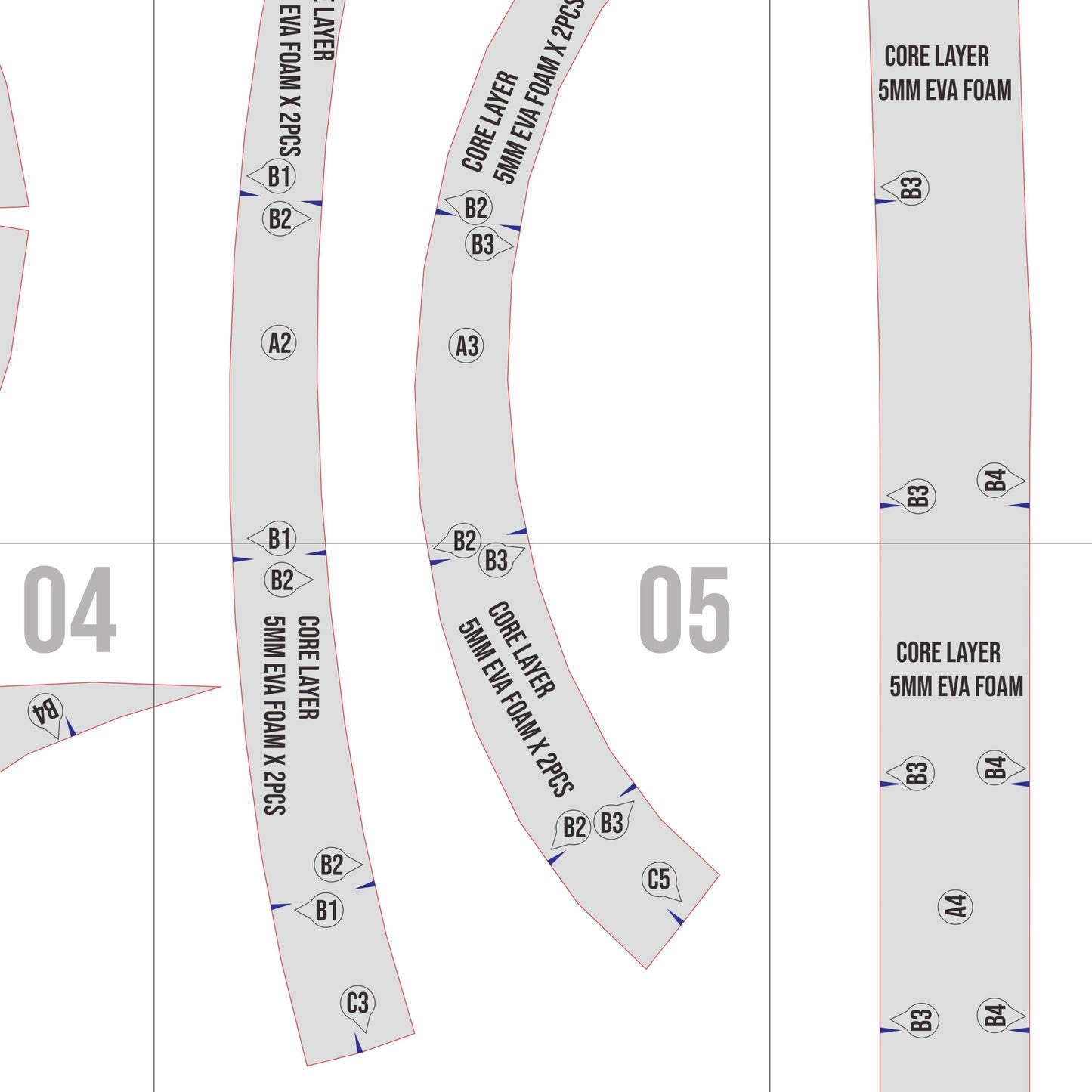 Baret Hat Basic Pattern Template – EVA Foam Cosplay PDF for DIY Builds