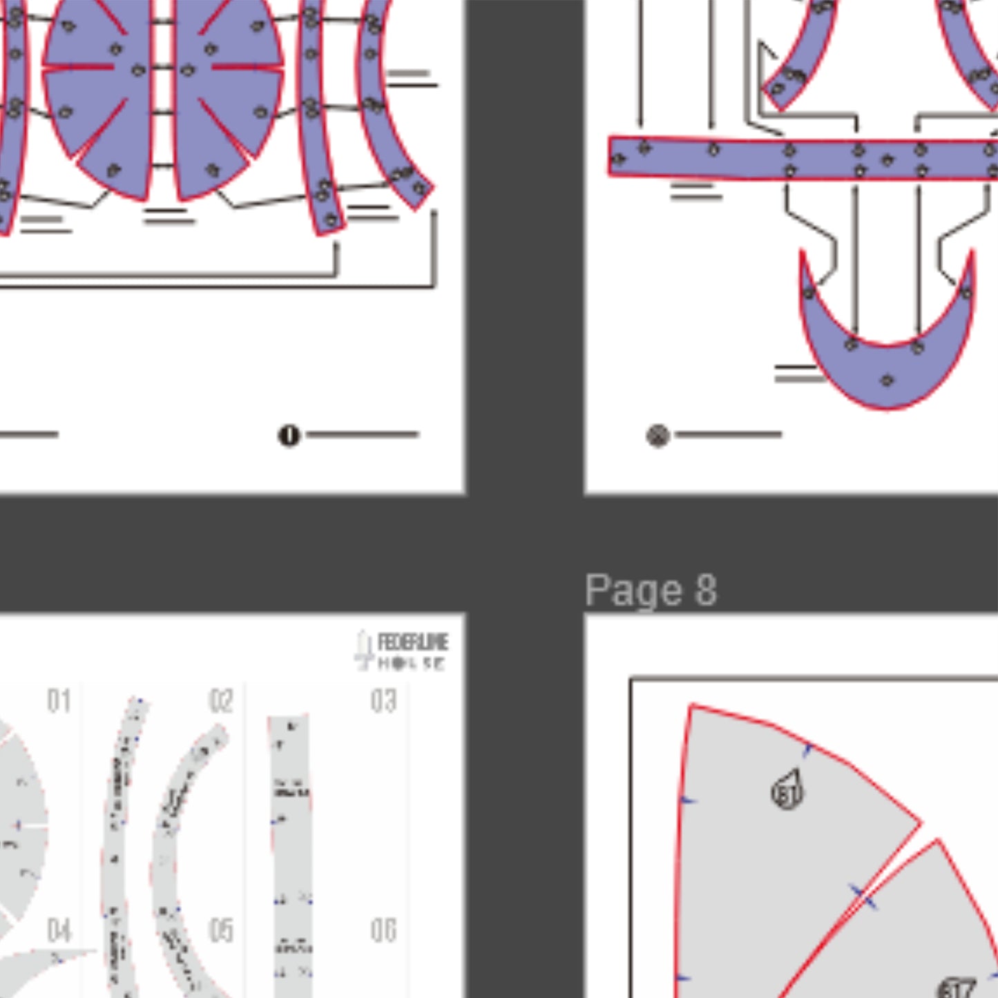 Baret Hat Basic Pattern Template – EVA Foam Cosplay PDF for DIY Builds