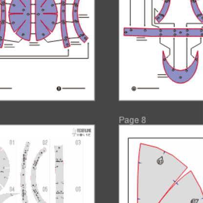 Baret Hat Basic Pattern Template – EVA Foam Cosplay PDF for DIY Builds