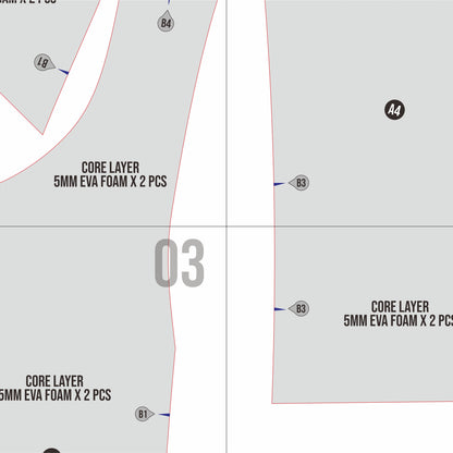 Base Crop Armor Basic Pattern Template – EVA Foam Cosplay PDF for DIY Builds