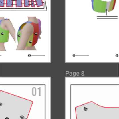 Base Crop Armor Basic Pattern Template – EVA Foam Cosplay PDF for DIY Builds