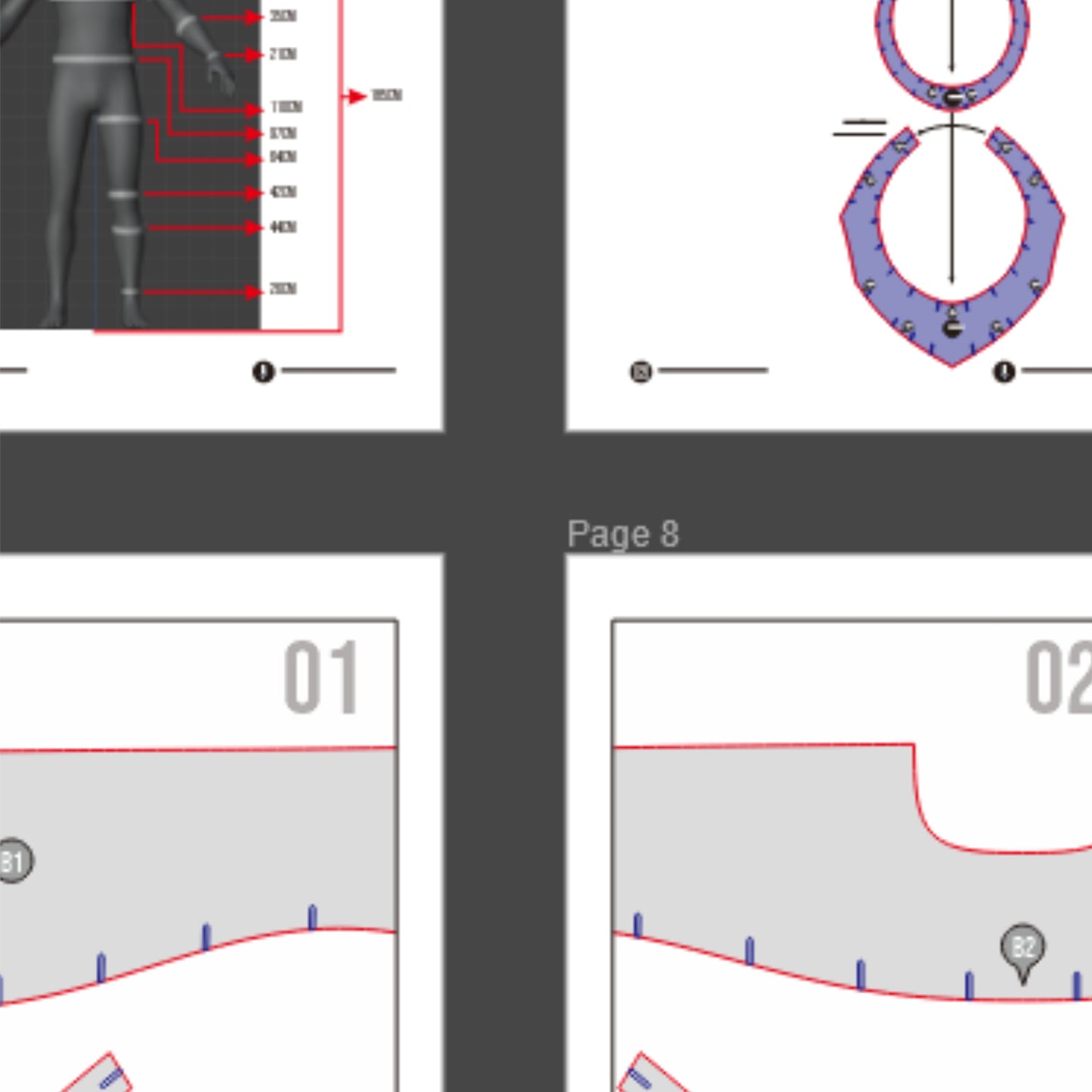 Base Knight Armor No.1 Basic Pattern Template – EVA Foam Cosplay PDF for DIY Builds