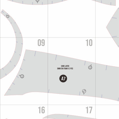 Base Knight Armor No.1 Basic Pattern Template – EVA Foam Cosplay PDF for DIY Builds
