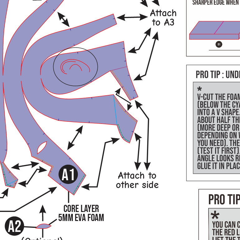 Basic Head Mannequin EVA Foam 1 Prop Pattern Template – EVA Foam Pattern for Cosplay and DIY Builds Inspired by Fantasy / Basic Costume Design