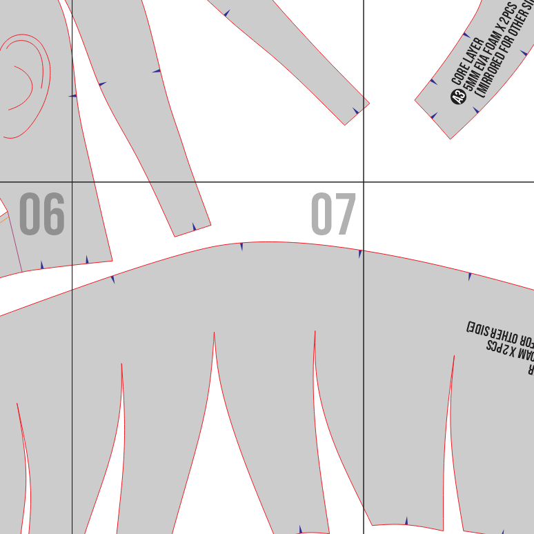Basic Head Mannequin EVA Foam 1 Prop Pattern Template – EVA Foam Pattern for Cosplay and DIY Builds Inspired by Fantasy / Basic Costume Design