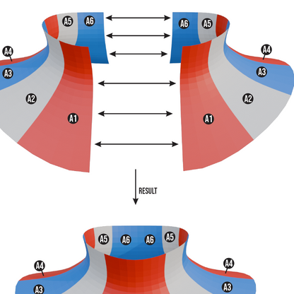 Basic Curved Armor Collar Pattern Template – EVA Foam Cosplay PDF for DIY Armor