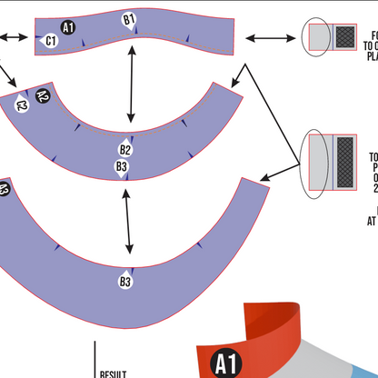 Basic Knight Armor Collar Pattern Template – EVA Foam Cosplay PDF for DIY Armor