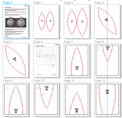 Basic Pattern Ball Sphere Eva Foam Template Blueprint 3