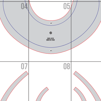 Basic Simple Armor Collar Pattern Template – EVA Foam Cosplay PDF for DIY Armor