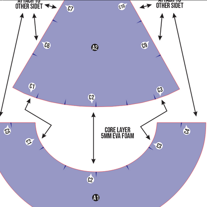 Basic Witch Hat Prop Pattern Template – EVA Foam Basic Pattern for Cosplay & DIY Builds