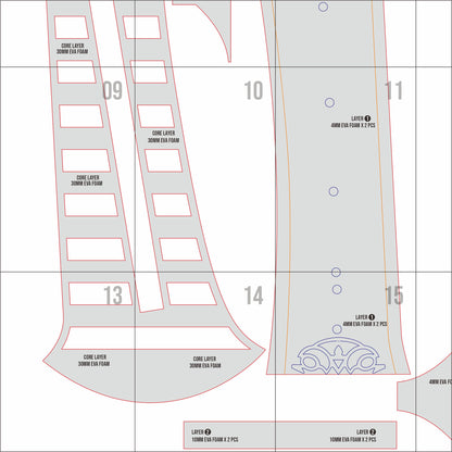 Beastlord Sword Prop Pattern Template – EVA Foam Pattern for Cosplay & DIY Builds Inspired by NieR Automata