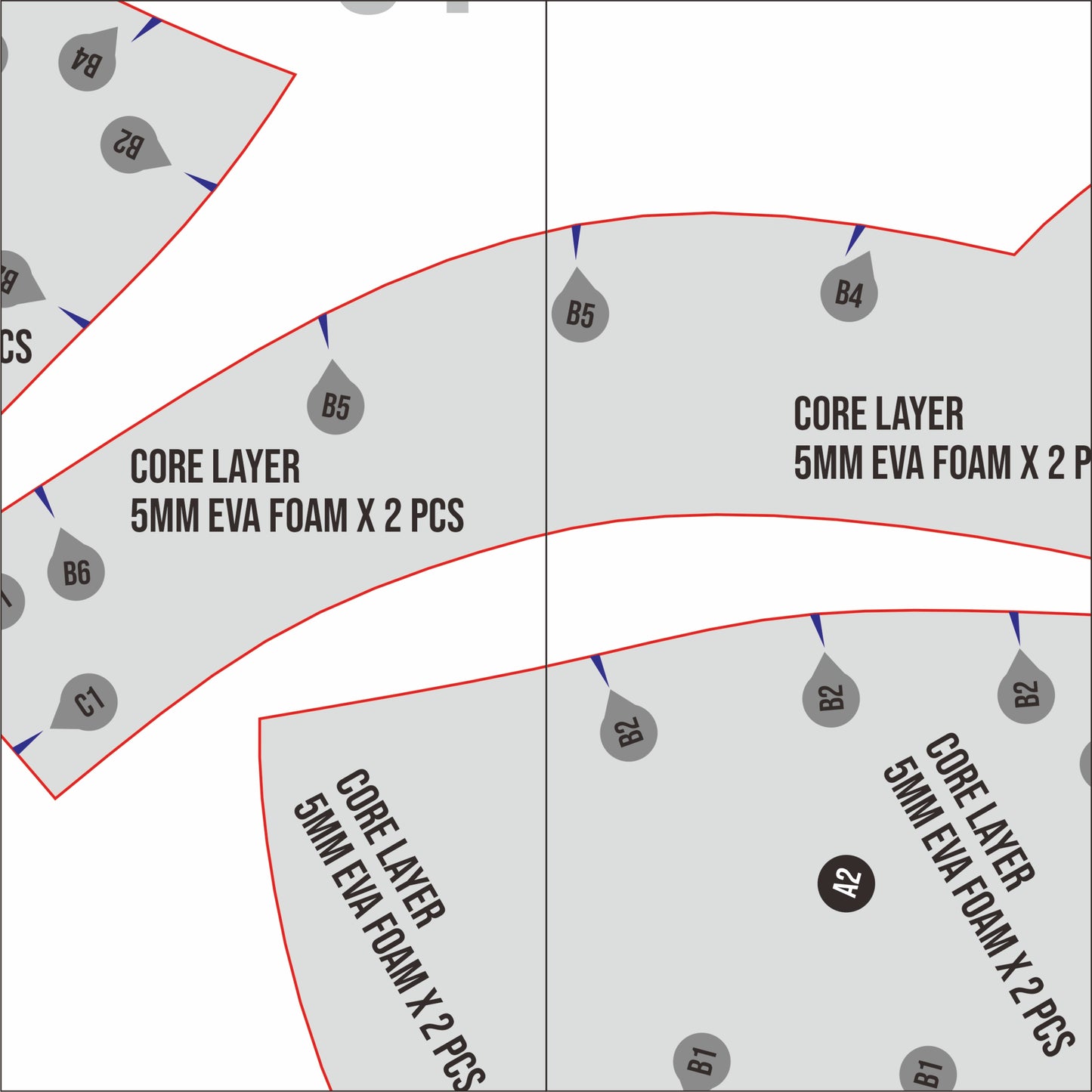 Bikini Breastplate Armor Prop Pattern Template – EVA Foam Pattern for Cosplay and DIY Builds Inspired by Fantasy Armor