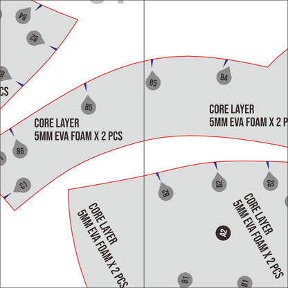 Bikini Breastplate Armor Prop Pattern Template – EVA Foam Pattern for Cosplay and DIY Builds Inspired by Fantasy Armor