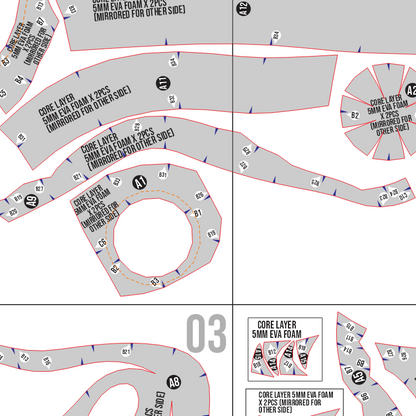 Boa Hancock Snake/Kuja Snake/Salome/Gloriossa Prop Pattern – EVA Foam Template Inspired by Boa Hancock One Piece Cosplay