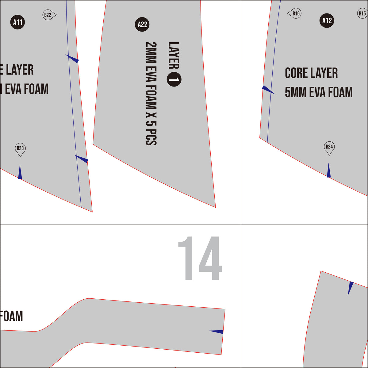 Bomb Devil Helmet Prop Pattern Template – EVA Foam Pattern for Cosplay ...