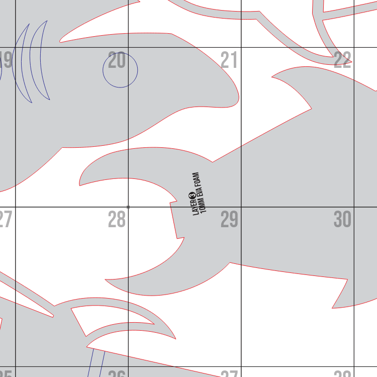 Brook Guitar Prop Pattern Template – EVA Foam Pattern for Cosplay and DIY Builds Inspired by One Piece Anime
