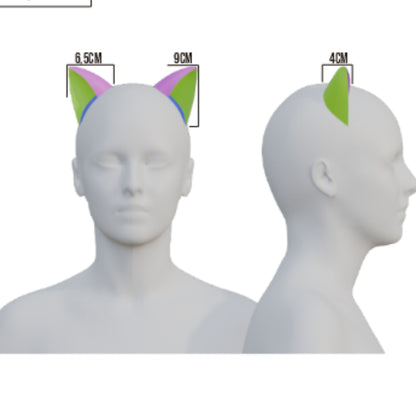 Cat Ears Prop Pattern Template – EVA Foam Pattern for Cosplay and DIY Builds Inspired by Animal Fantasy Style
