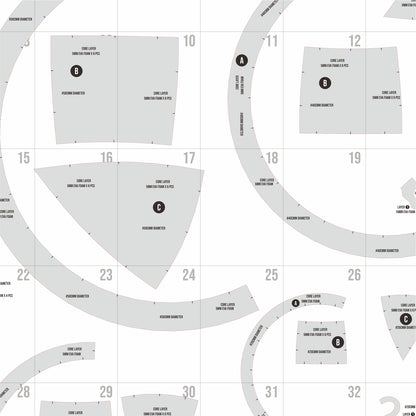 Cauldron 4 Sizes Basic Pattern Template – EVA Foam Cosplay PDF for DIY Props