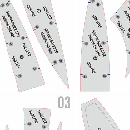 Chinese Traditional Hat Speduck Prop Pattern Template – EVA Foam Pattern for Cosplay and DIY Builds Inspired by Traditional Asian Style